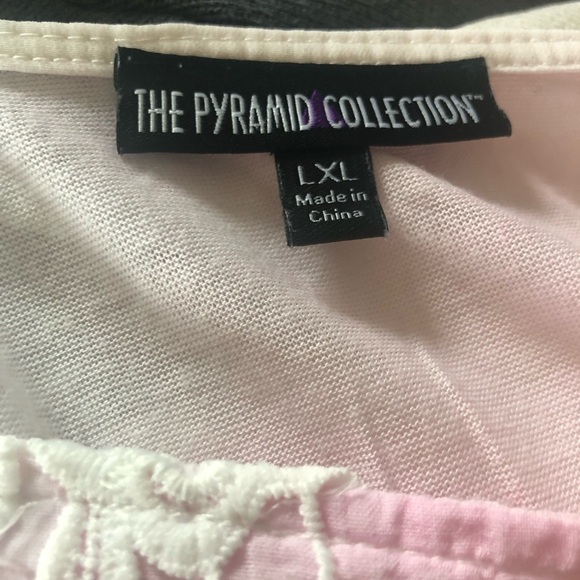 The Pyramid Collection Morning Dew Chiffon Batwing Tunic Sheer L/XL Fairycore - Picture 7 of 9